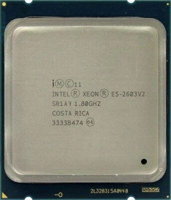 2PCS Intel Xeon E5-2603 V2 1.80GHz 10M Quad Core SR1AY Socket 2011 CPU Processor - Image 1 of 4