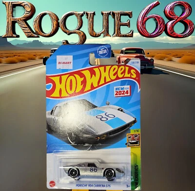 Hot Wheels Porsche 904 Carrera GT, Silver, 2024 HW Exotics, Mint on Card - Image 1 of 4