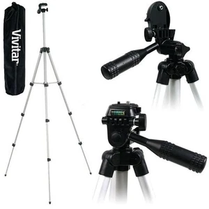 Vivitar 50" Lightweight Tripod With Case For Panasonic Lumix DC-FZ80 DC-ZS70 - Picture 1 of 9