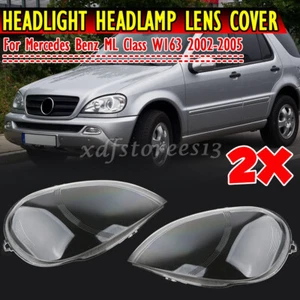 Headlight Lampsahde Lens Cover Left+Right For Mercedes Benz W163 ML Class 02-05 - Foto 1 di 8