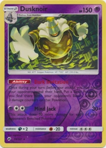 x1 Dusknoir - 53/147 - Reverse Holo Rare Pokemon SM3 Burning Shadows M/NM - Picture 1 of 1
