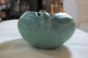 Van Briggle Turquoise Acorn Oak Leaf Bowl.Colorado Springs. Signed. - Picture 1 of 6