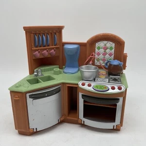 Casa de muñecas Fisher Price 2005 Loving Family cocina marrón Mattel - Imagen 1 de 9