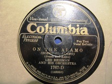 1929 LEO REISMAN Or ON THE ALAMO/ My Castle in Spain Fox Trot COLUMBIA 1767-D _