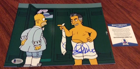 PLACIDO DOMINGO SIGNED 8X10 PHOTO B THE SIMPSONS OPERA SINGER BECKETT BAS Cover