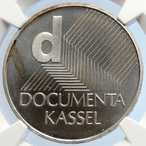 2002 GERMANY Documenta Literature Fair Silver German 10 Euro Coin NGC i105817 - Picture 1 of 5