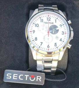 Mens Watch Sector No Limits 180 Chrono Silver Dial New Boxed Timepiece - Picture 1 of 7