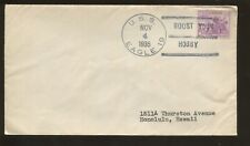 1935 USS EAGLE 19 Honolulu Hawaii Navy Postal Cover