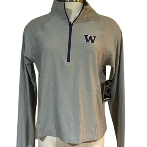 Washington Huskies Performance Shirt Quarter Zip M New Colosseum NCAA - Picture 1 of 7