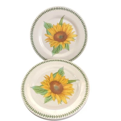 Portmeirion Botanic Sunflower Set of 4 Melamine Dinner Plates 11" - Image 1 of 4