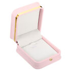 Velvet Necklace Box, Single Slot Jewelry Holder For Wedding Style 3, Pink