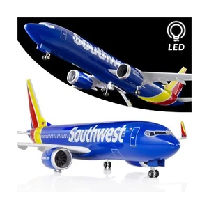 1:80 Scale Large Model Airplane Southwest Airlines Boeing 737 Plane Models Di... - Picture 1 of 6