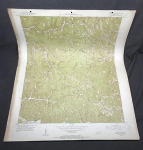 Mapa TOPOGRÁFICO Muérdago Kentucky KY Cuadrángulo 1953 Color Mapa Vintage - Imagen 1 de 1