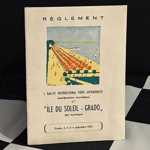 1955 RALLYE SOLEIL CANNES RALLY ORIGINALVERORDNUNG PROGRAMMHEFT - Bild 1 von 5