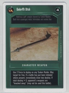 Star Wars CCG Gaderffii Stick Premiere WB Descifrador Blanco ¡Envío Gratuito! - Imagen 1 de 1
