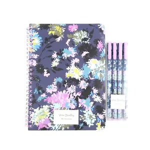 Vera Bradley Chrysanthemum Crush Mini Spiral Notebook & Gel Pens Set NWT - Picture 1 of 2