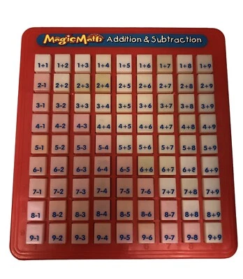 MAGIC MATH MACHINE Press and See Addition & Subtraction Learning Game 1993 - Image 1 of 3
