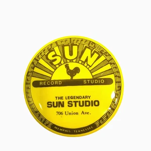 Vintage 1980s Sun Records Studio Pinback Button 2 Inch - Picture 1 of 7