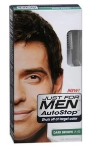 Just for Men Comb-ln Color Hair Color A-45 Dark Brown Autostop Formula 4312 - Picture 1 of 4