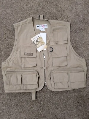 Chaleco de pesca Columbia para hombre XL Lufkin bolsa trasera plana  Foto 1 de 4