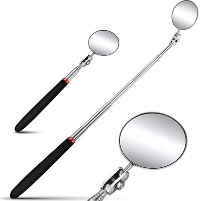 LR SUPPLIES Extending Inspection Mirror Telescopic Swivel Car Mechanic Folding Tool 360 DIY