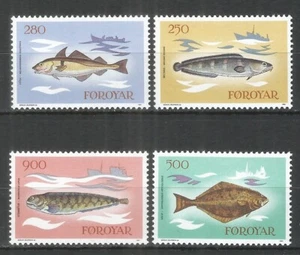 FAROE ISLANDS 1983 , mint stamps MNH (**) set - fish - Picture 1 of 1