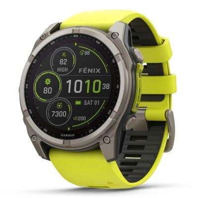 Reloj inteligente GPS multideporte Garmin Fenix 8 (51 mm) AMOLED zafiro/zafiro solar Foto 1 de 4