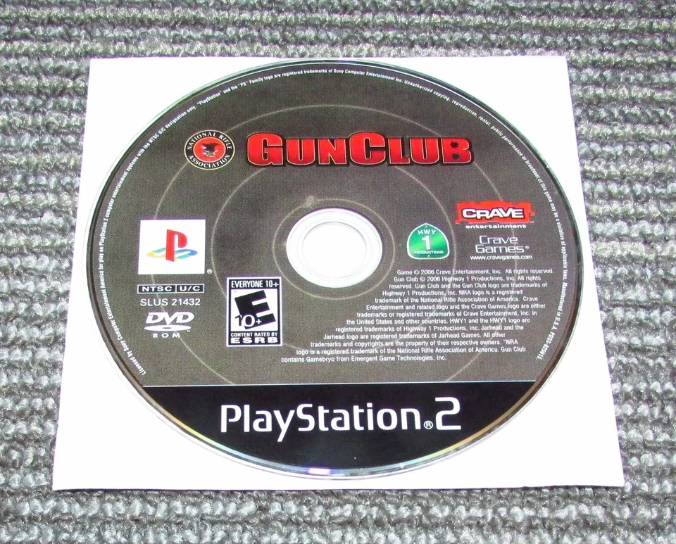 NRA Gun Club (Game Only) Playstation 2 PS2 Fast Shipping - Image 1 of 1