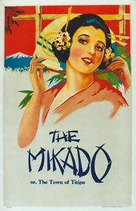 Original Vintage Poster MIKADO JAPAN OPERETTE GEISHA um 1920 - Bild 1 von 1