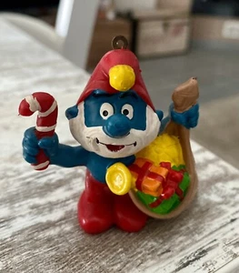 PUFFO VINTAGE - GRANDE PUFFO BABBO NATALE - 1981 PEYO Schleich - Foto 1 di 3