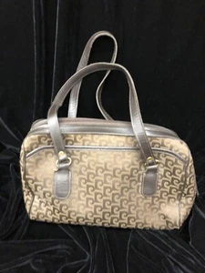 VTG Pierre Cardin Jacquard Logo Handbag Purse/Doctor Bag/Tote/ - Picture 1 of 5