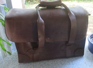 VTG  LEATHER BRIEFCASE TYPE II1 SEWARD US MILITARY PILOTS BAG - Picture 1 of 22