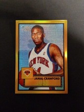 2005-06 # 22 Topps Style Jamal Crawford 1952 Chrome Gold Refractor 06/25