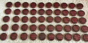 LOT of 50 Unused Black Cherry Soda Bottle Caps with Cork for| Beer Soda Crafts - Picture 1 of 5