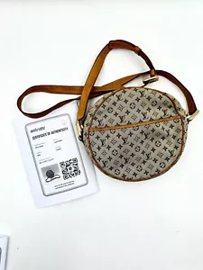 Louis Vuitton Monogram Mini Jeanne GM Denim Logo Tasche Crossbody mit Entrupy - Bild 1 von 8