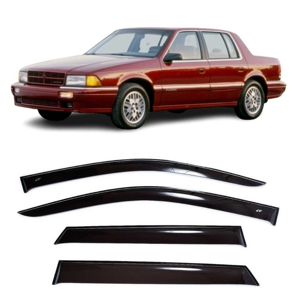 Tape-on Window Visors Rain Guards Fit Dodge Spirit Sd 1988-1995 Wind Deflectors Foto 1 de 4