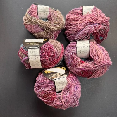 NORO VINTAGE YARN 5 Balls - 109 Yards, Wool/Silk/Angora, Multi-Color - NOS - Image 1 of 4
