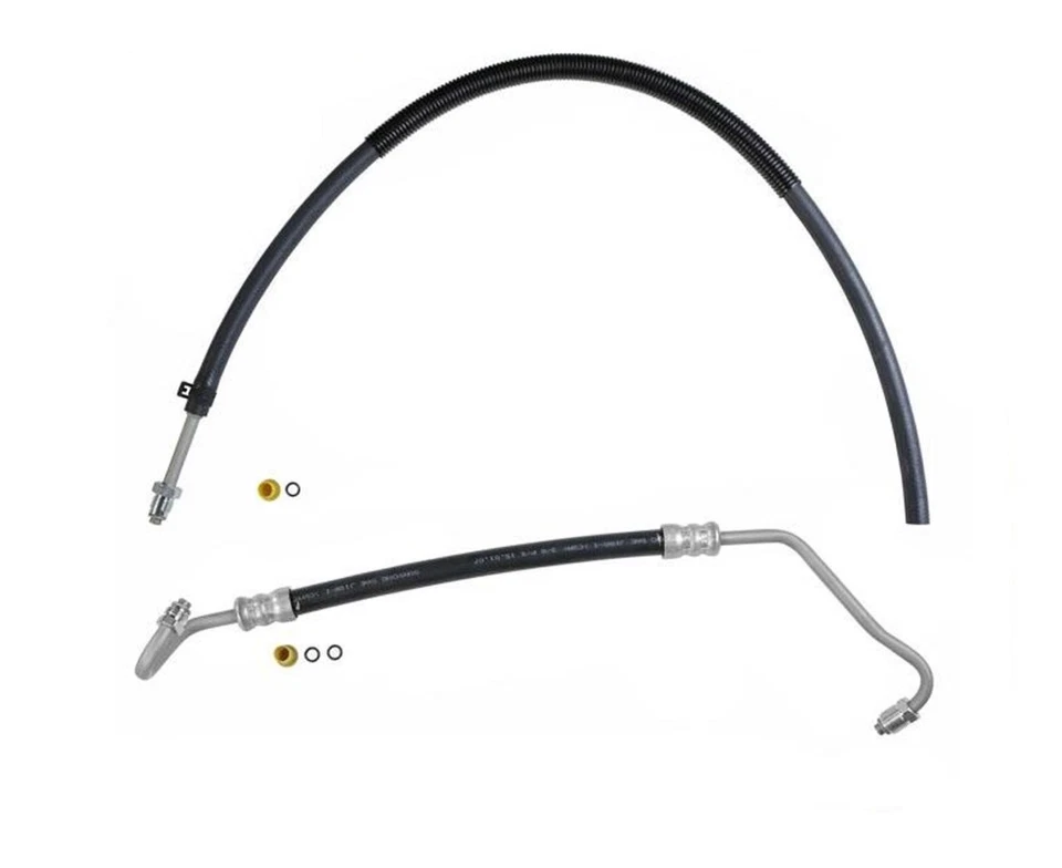 Power Steering Pressure Return Hose Line For 1980-1986 GM Pick Up 2nd Design 2Pc - Image 1 of 4