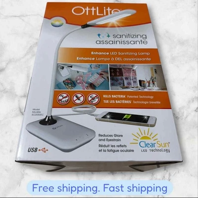 OttLite Enhance LED Sanitizing Desk Lamp with USB Charging BRAND NEW SHIPPING - Image 1 of 4