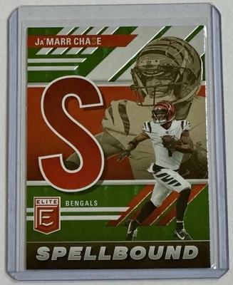 2023 Panini Donruss Elite - Spellbound Ja'Marr Chase #SB-JC4 Green - Image 1 of 2
