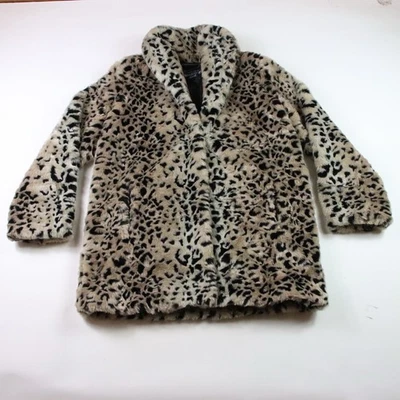 DONNA SALYERS FABULOUS FURS Cheetah Faux Fur Lined Sz Medium - Image 1 of 4