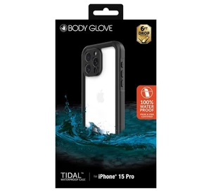 Body Glove iPhone 15 Pro schwarz/klar Tidal wasserdicht 6 Fuß Drop Handyhülle NEU - Bild 1 von 7