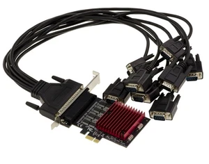 Tarjeta Controladora PCIe Serie RS232 DB9 8 Puertos CHIPSET ASIX AX99100 - Imagen 1 de 5