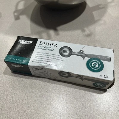 Vollrath 47140 S/S 4 OZ / Plato de acción para pulgar #8 con mango gris Foto 1 de 3