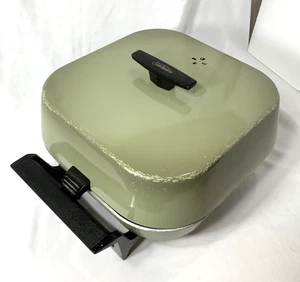Sunbeam Electric Skillet Frypan Avocado Green Vintage w/Cord - Picture 1 of 10