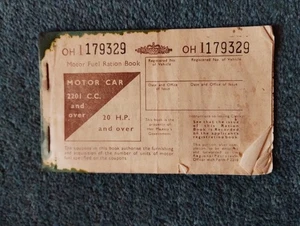 Da11 motor Car Ration Book Part Used - Picture 1 of 1