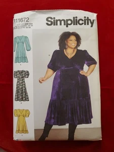 Vestido Simplicity Damas Corte Princesa Patrón R11672 Talla 30-38 Envío Gratis - Imagen 1 de 2