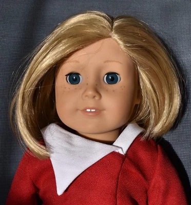 American Girl Kit Doll, Pleasant Company 2008 in Christmas Dress - Image 1 of 4