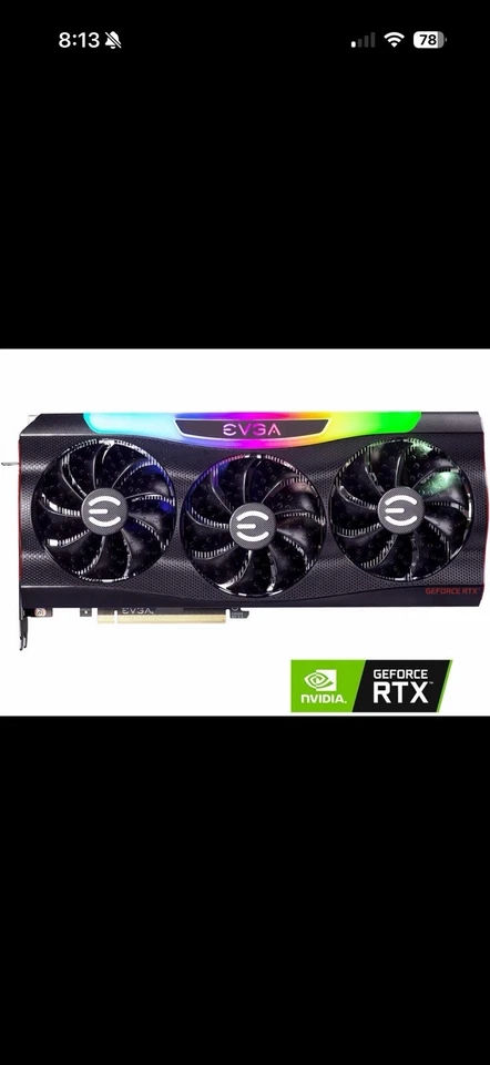 EVGA GeForce RTX 3080 FTW3 ULTRA GAMING Video Card, 10G-P5-3897-KR, 10GB GDDR6X, - Image 1 of 4