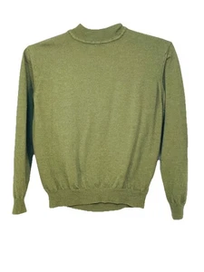 Maglione uomo Nordstrom L verde 100% lana merino Made in Italy - Foto 1 di 7